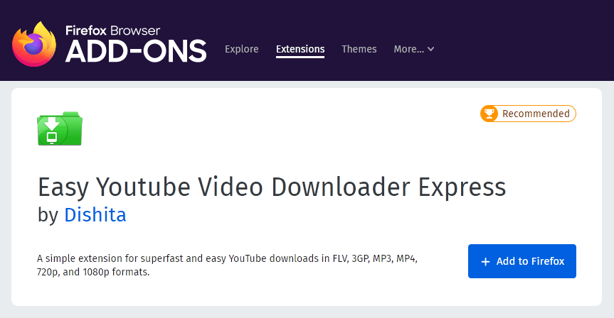 firefox youtube downloader for mac